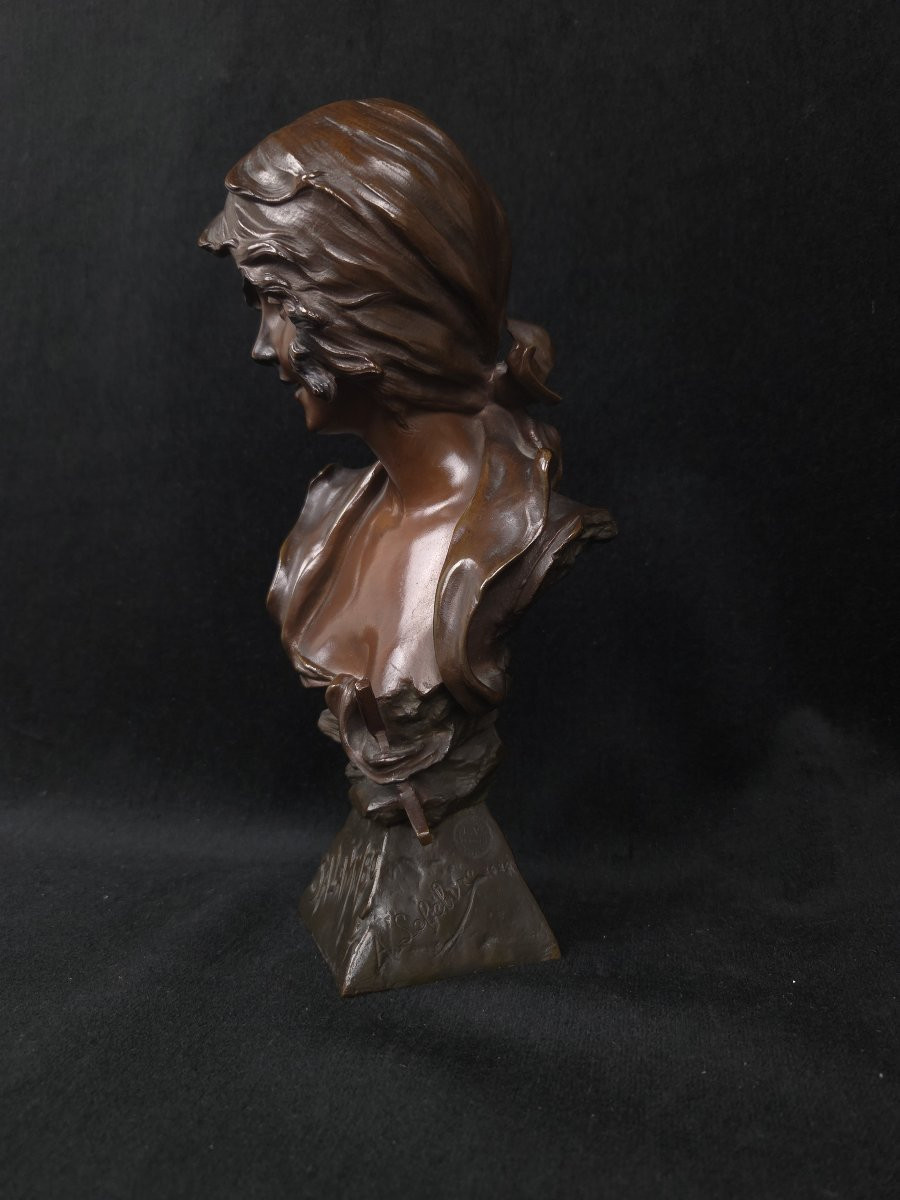 Bronze - Salammbô - signé A. Lefebvre (XIXᵉ – début XXᵉ siècle)   -photo-2