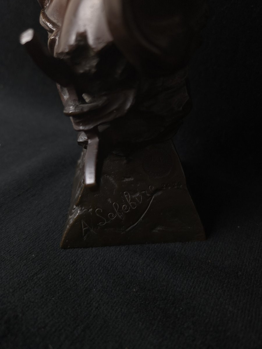 Bronze - Salammbô - signé A. Lefebvre (XIXᵉ – début XXᵉ siècle)   -photo-3
