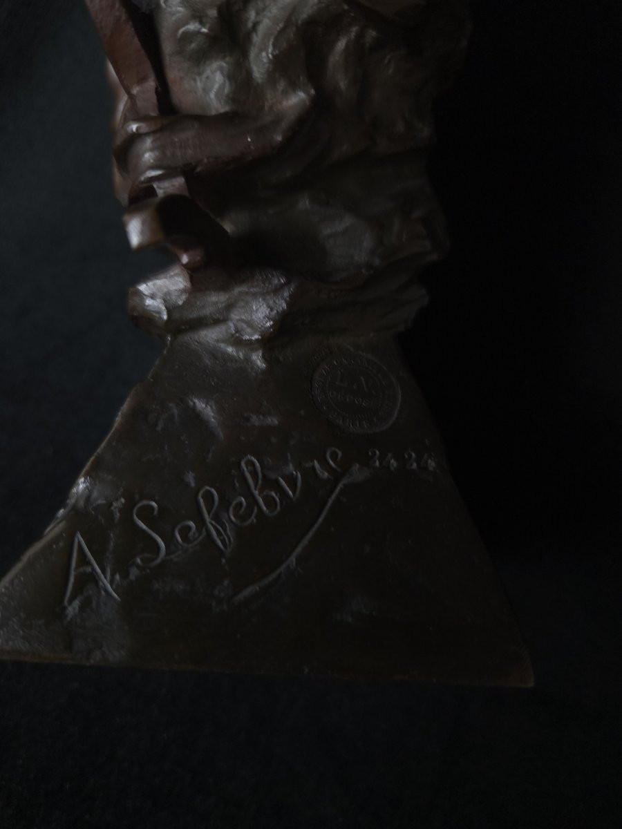 Bronze - Salammbô - signé A. Lefebvre (XIXᵉ – début XXᵉ siècle)   -photo-3