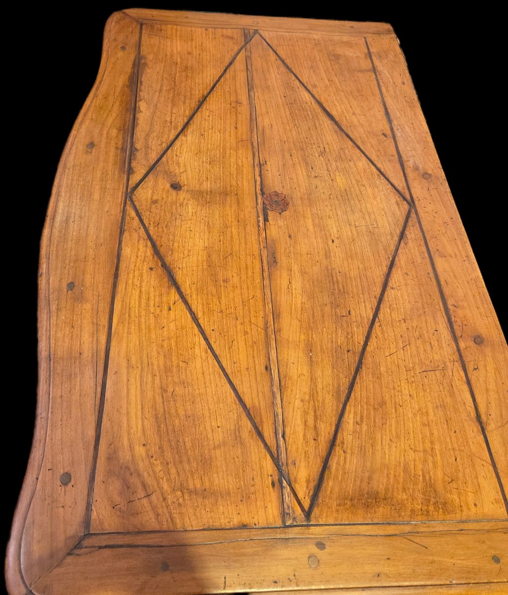 Commode Louis XV en merisier – XVIIIe siècle-photo-3