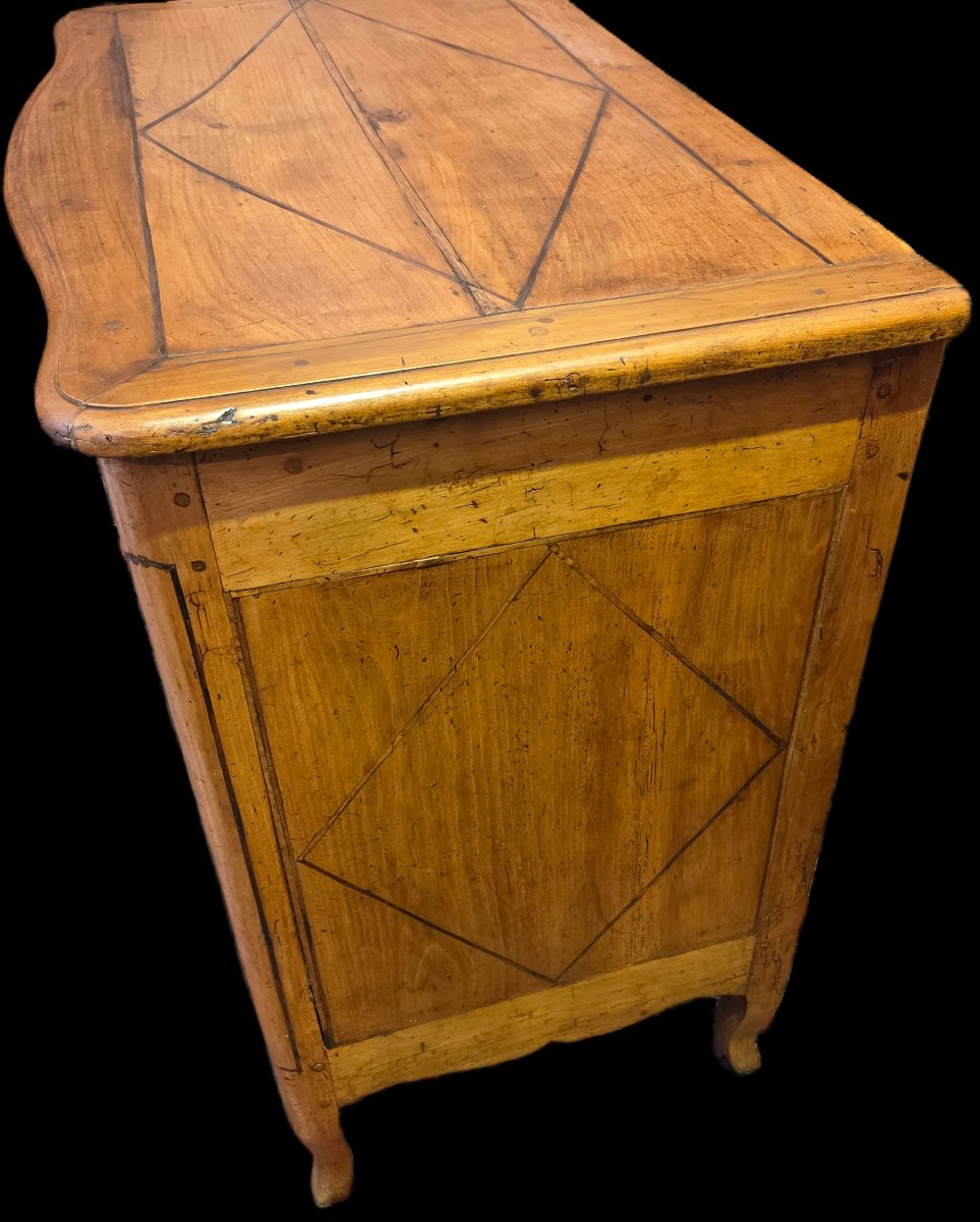 Commode Louis XV en merisier – XVIIIe siècle-photo-2