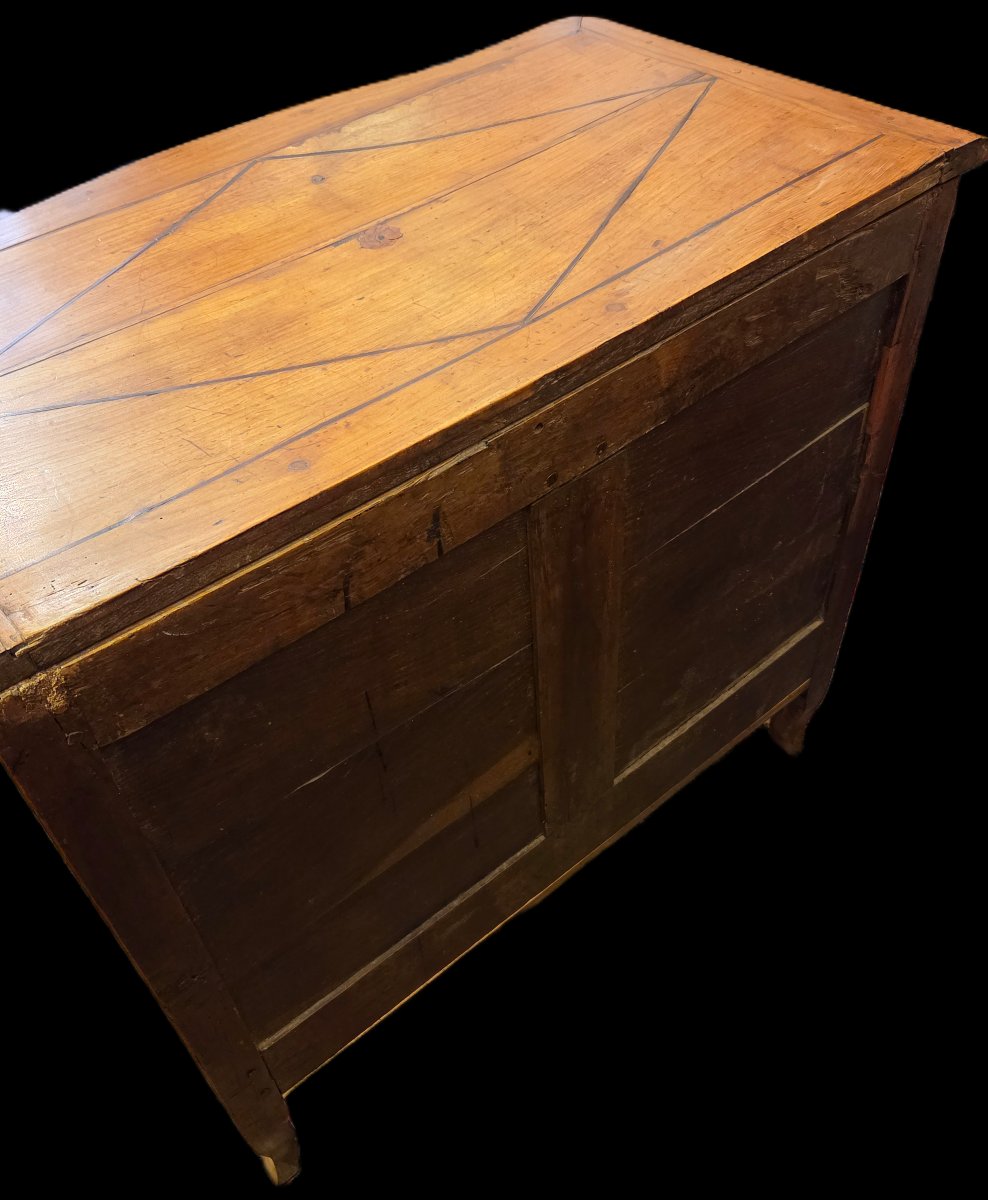 Commode Louis XV en merisier – XVIIIe siècle-photo-3
