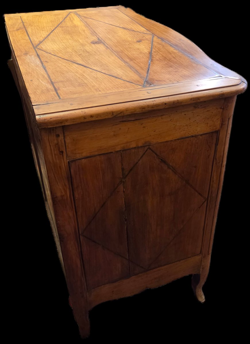 Commode Louis XV en merisier – XVIIIe siècle-photo-4