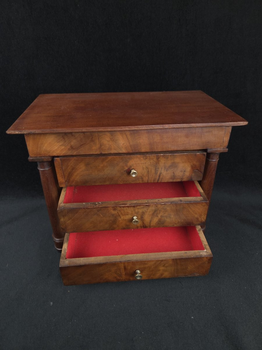 Commode miniature en bois  – XXᵉ siècle-photo-2