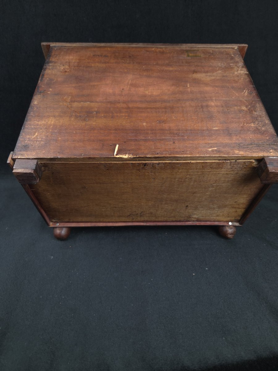 Commode miniature en bois  – XXᵉ siècle-photo-3