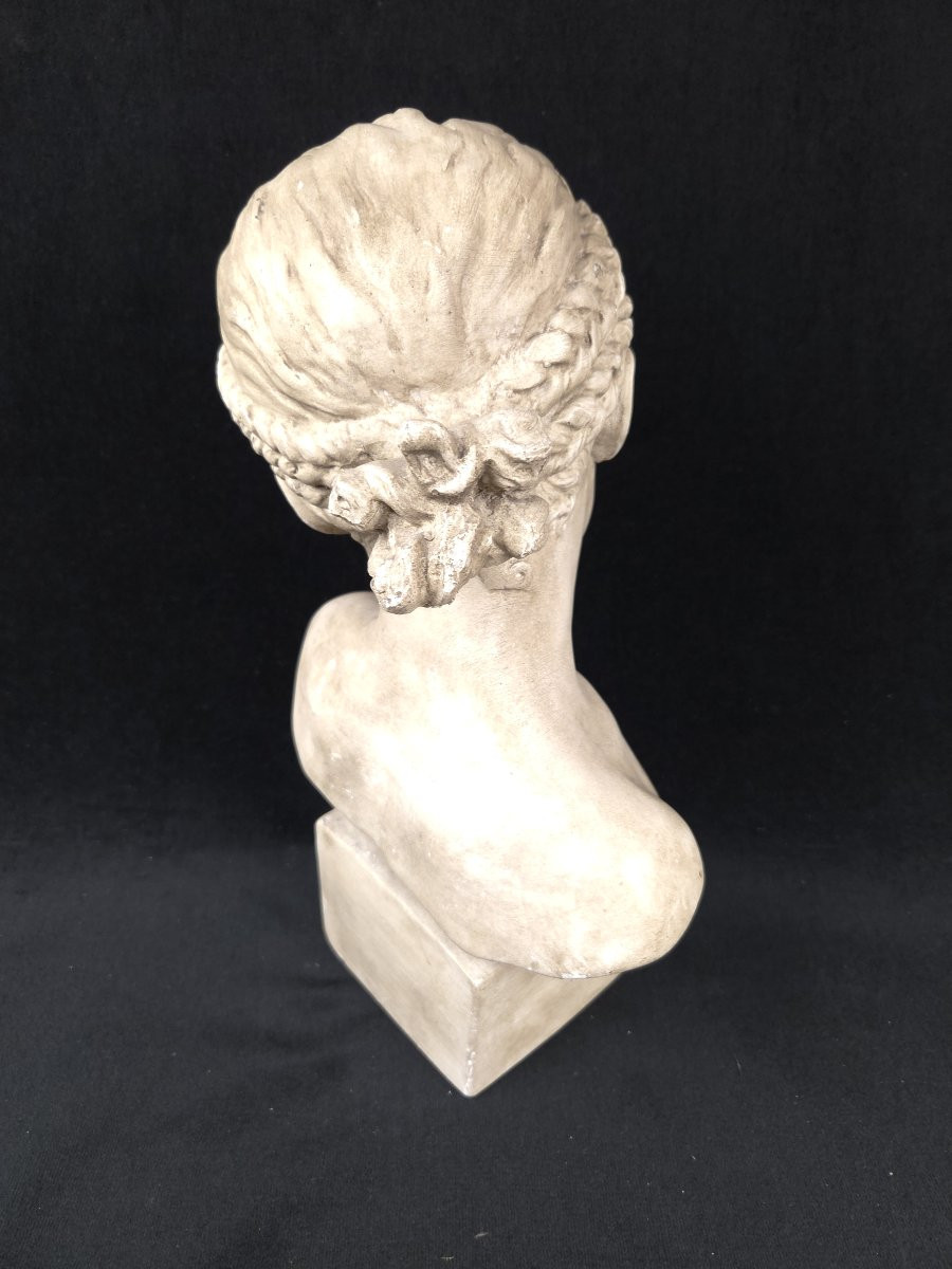 Buste en plâtre - La Florentine - d'après Pigalle -photo-3