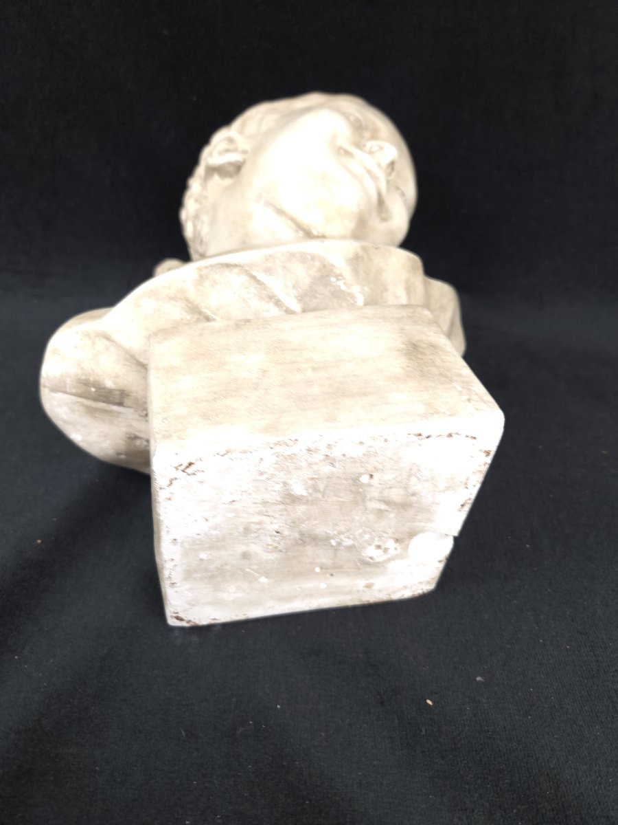 Buste en plâtre - La Florentine - d'après Pigalle -photo-2