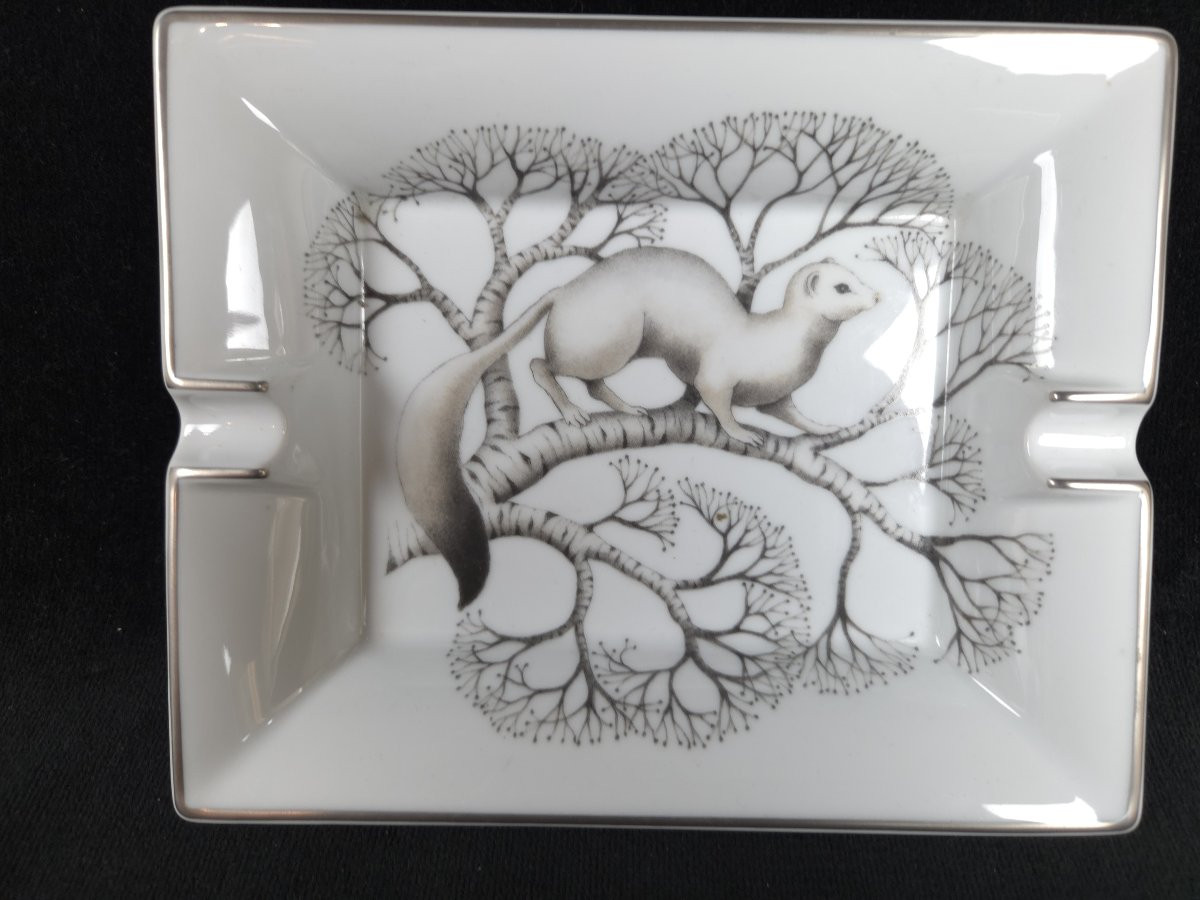 Hermès - Porcelain Ashtray - Ermine-photo-2