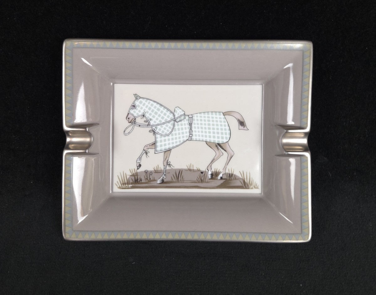 Hermès - Porcelain Trinket Tray/ashtray - Horse 