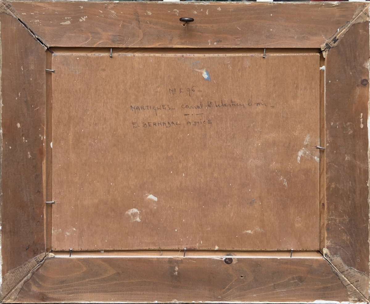 Elie Bernadac (1913-1999) - Oil On Panel - Saint Tropez-photo-1