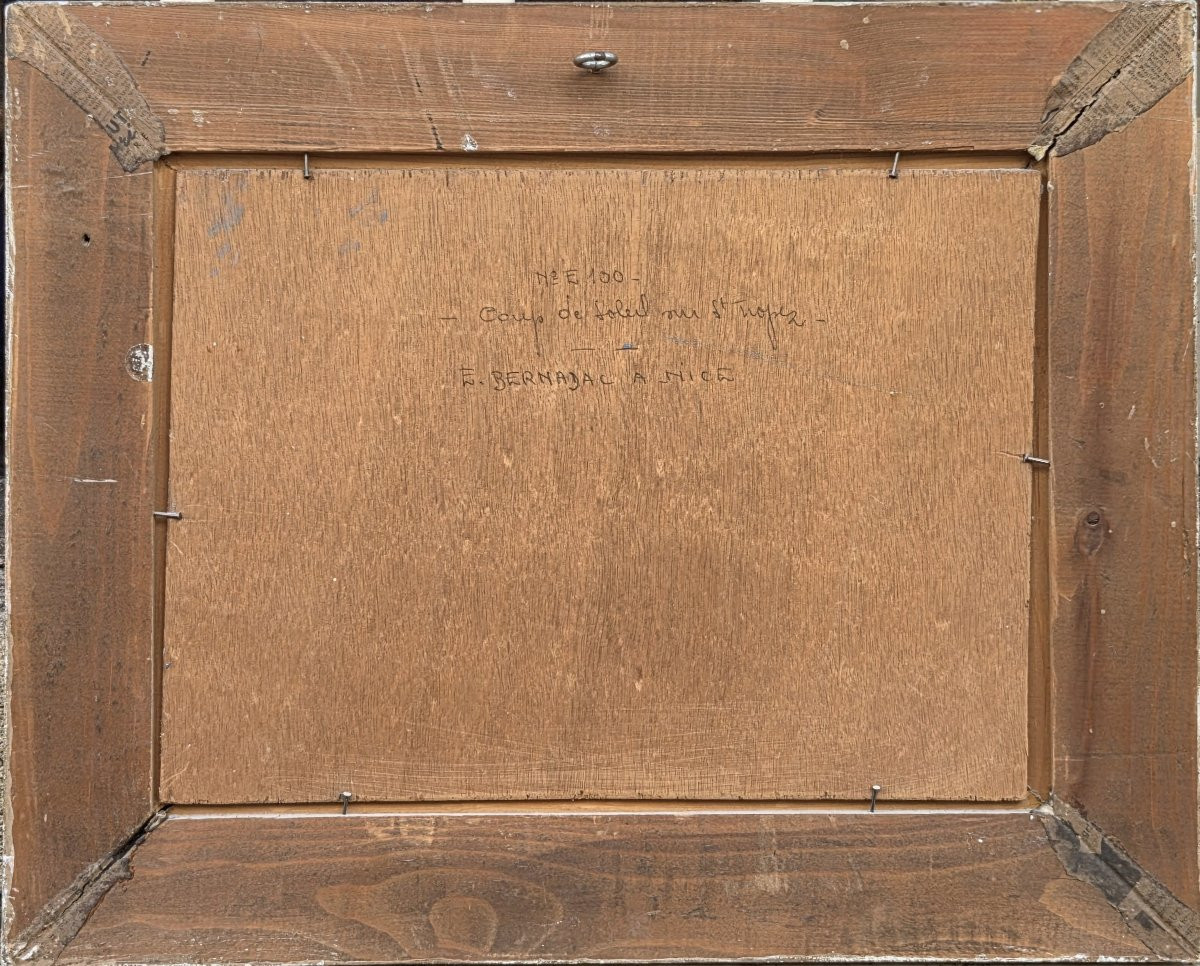 Elie Bernadac (1913-1999) - Huile sur panneau - Martigues-photo-1