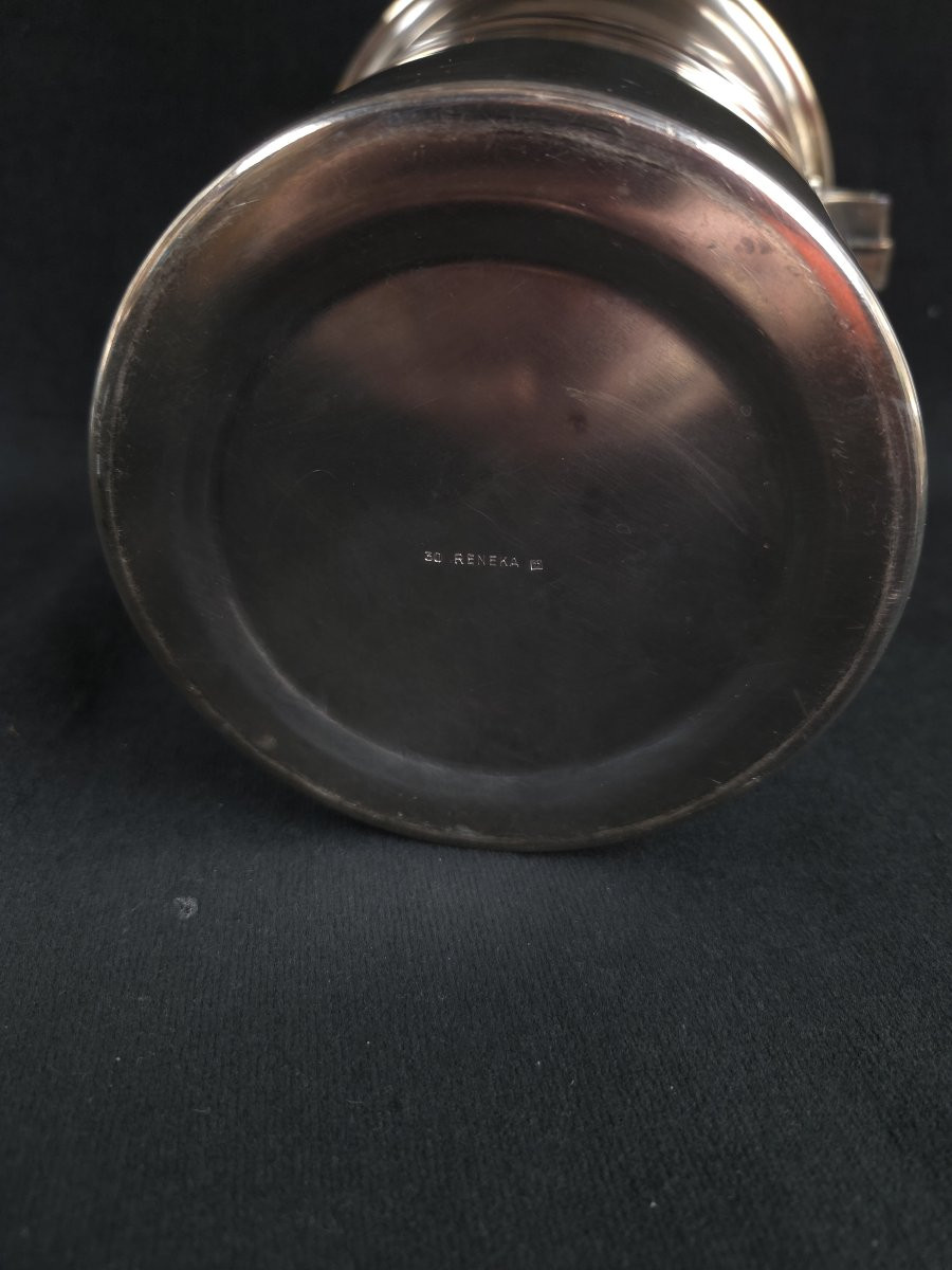 Art Deco Silver-plated Metal Champagne Bucket – Reneka -photo-4