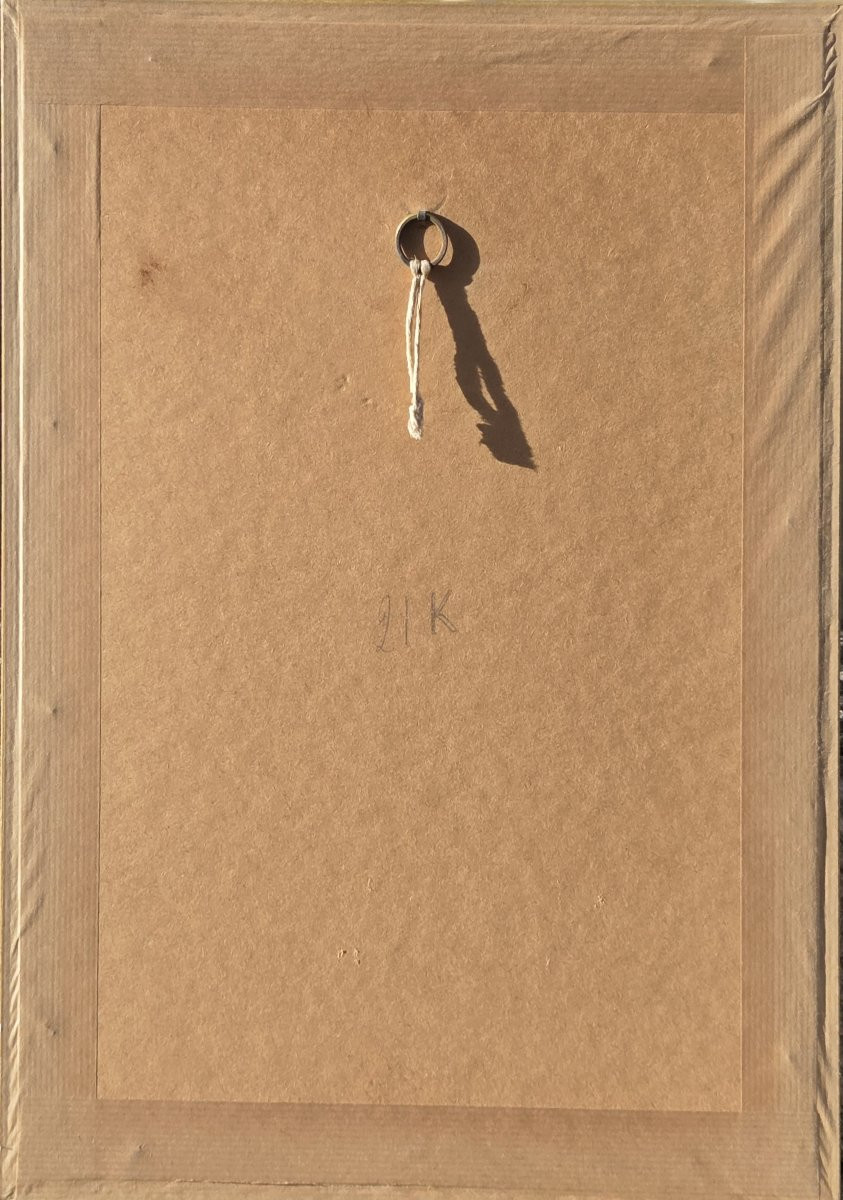 Dessin sur papier - Portrait de jeune femme - École française (XIXe)-photo-1