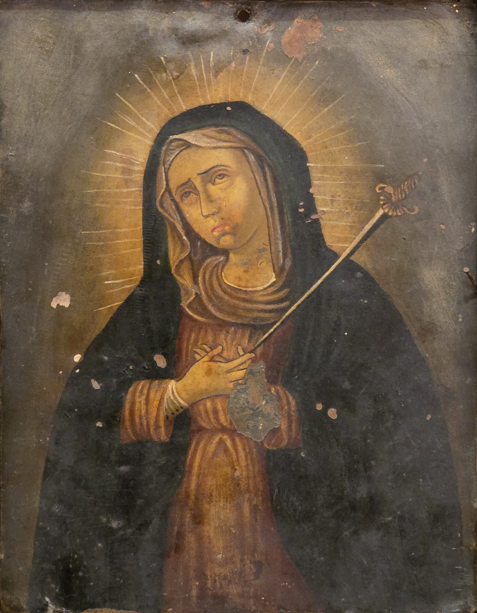 Plaquette de dévotion sur cuivre double face (XVIIIe siècle)