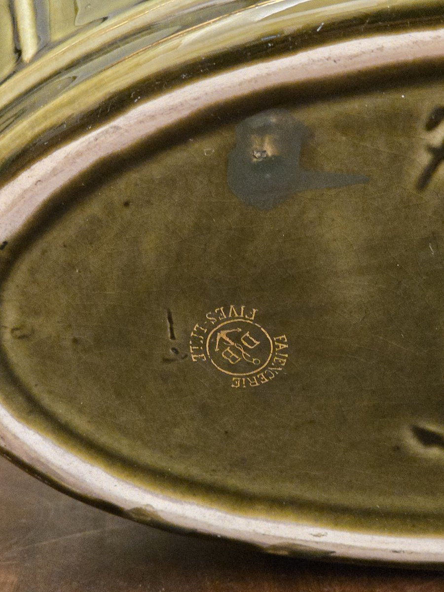 Jardinière en faïence de Fives-Lille - Art Nouveau-photo-2