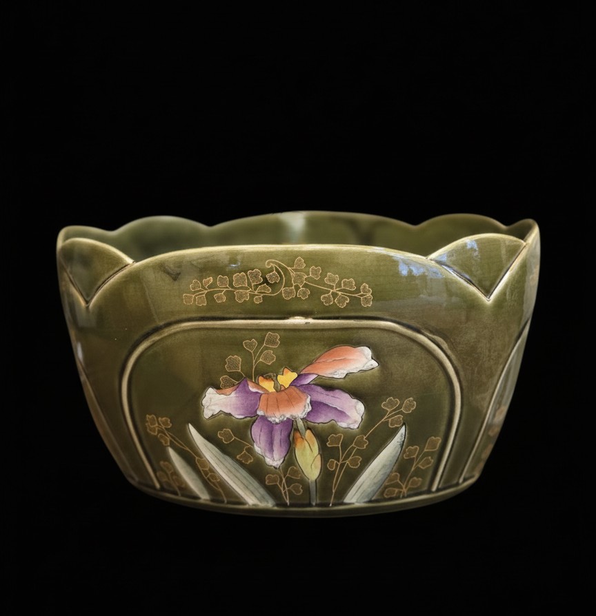 Jardinière en faïence de Fives-Lille - Art Nouveau