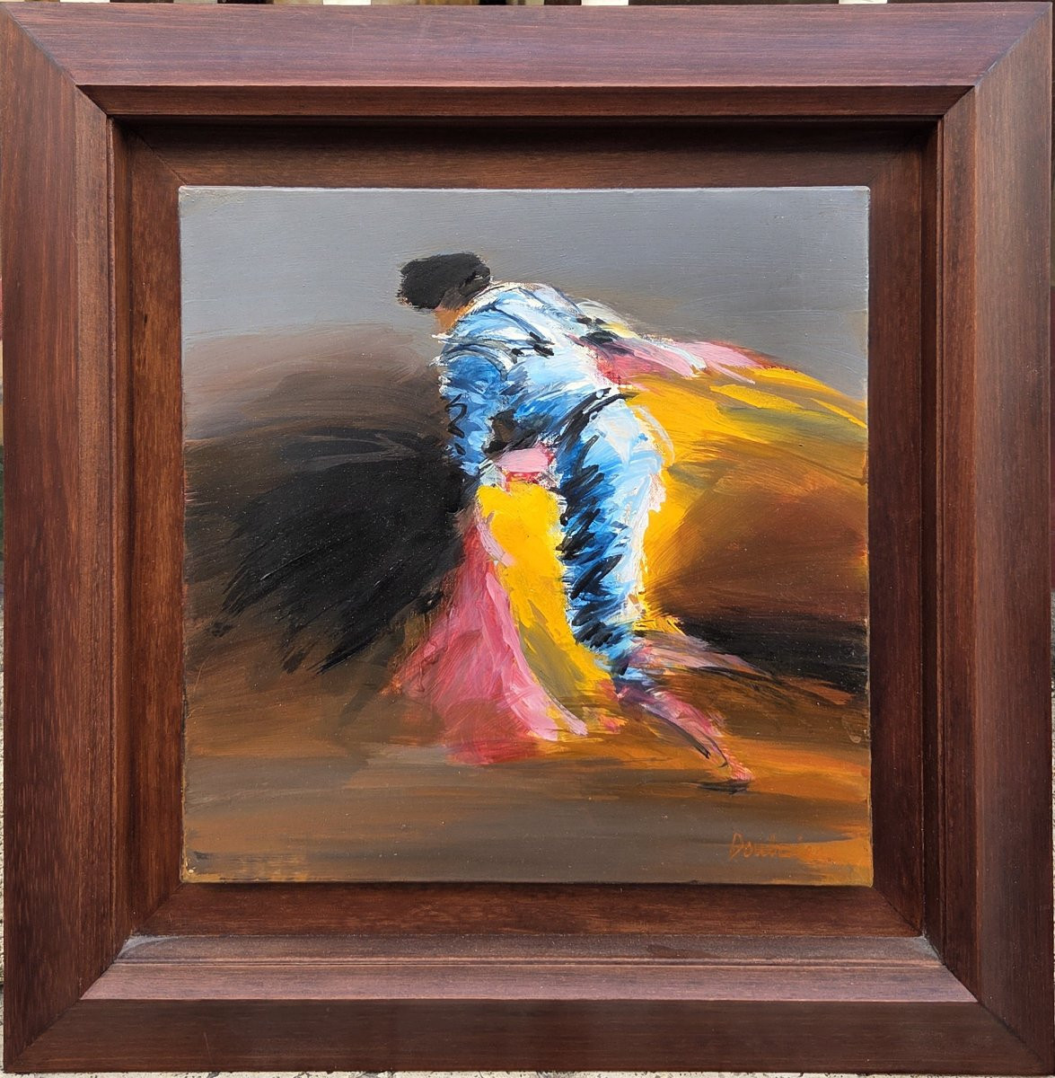 Pierre Doutreleau (1938) - Huile sur toile - Le Tauréador -photo-2