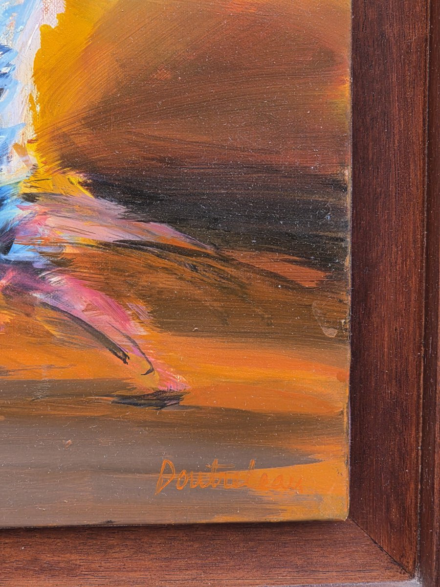 Pierre Doutreleau (1938) - Huile sur toile - Le Tauréador -photo-4