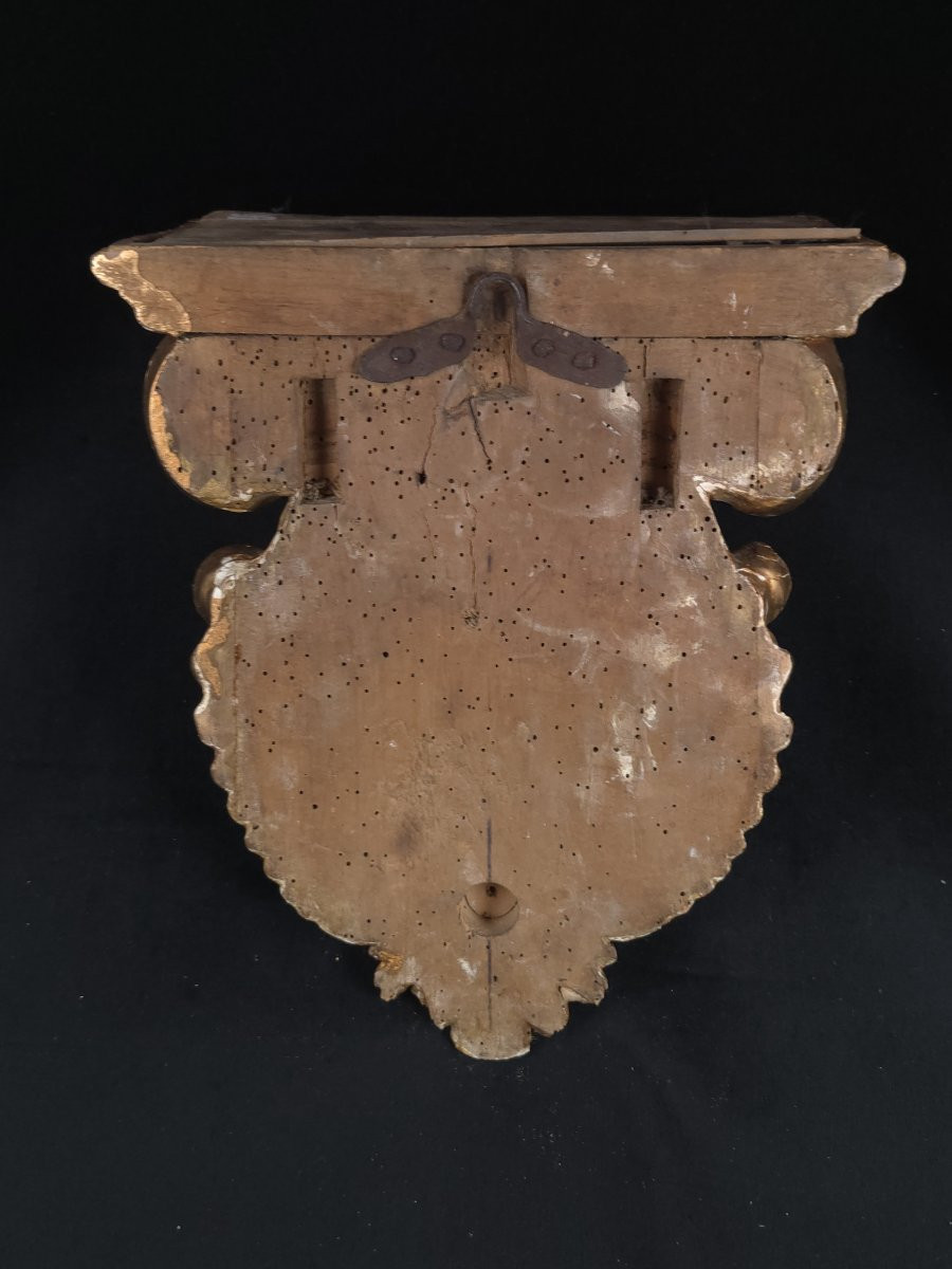 Petite console d'applique au chérubin (XIXe siècle)-photo-1