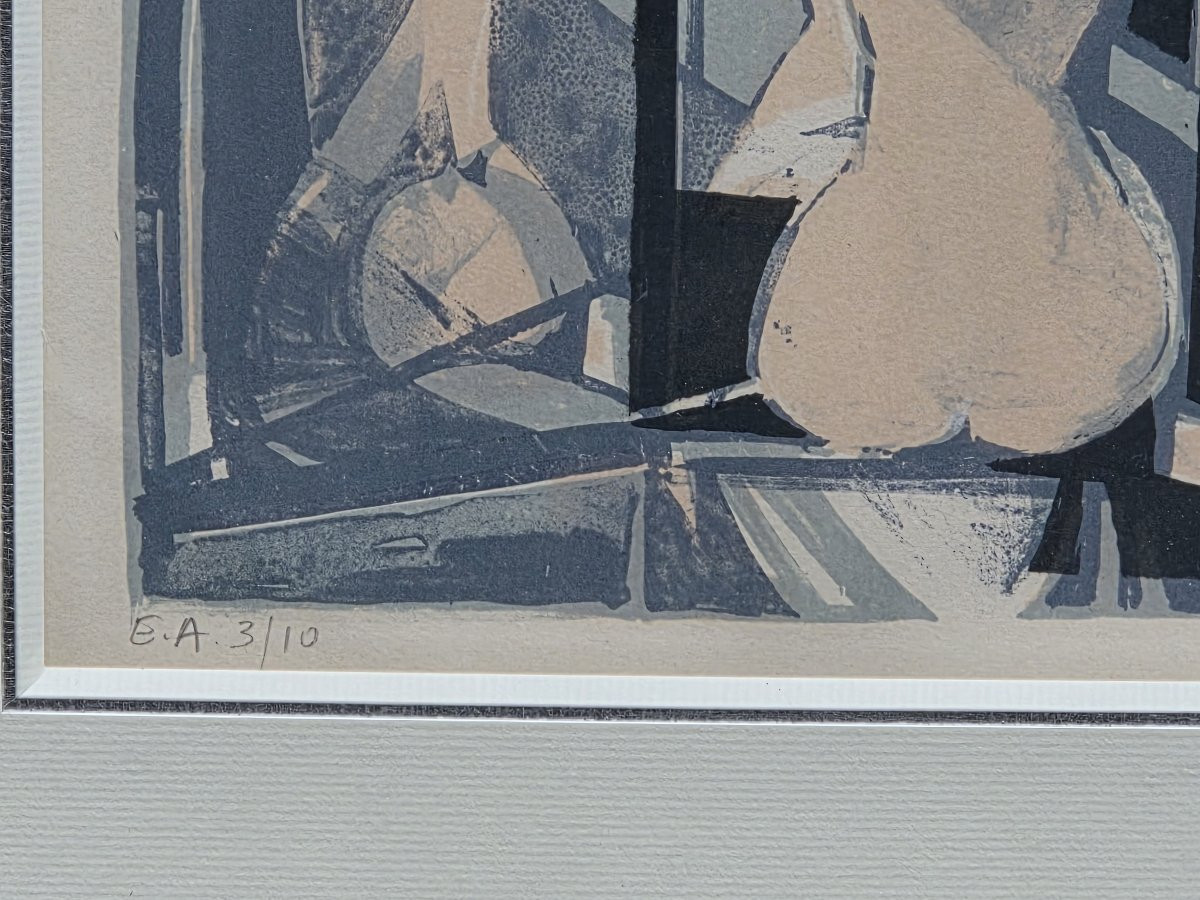 Camille Hilaire (1916-2004) - Lithograph - Woman At Her Toilette-photo-1