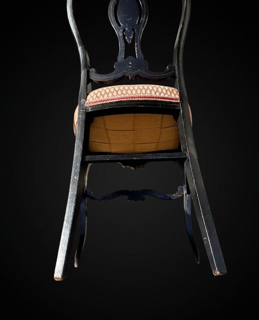 Paire de chaises en bois Napoléon III - XIXe siècle-photo-2