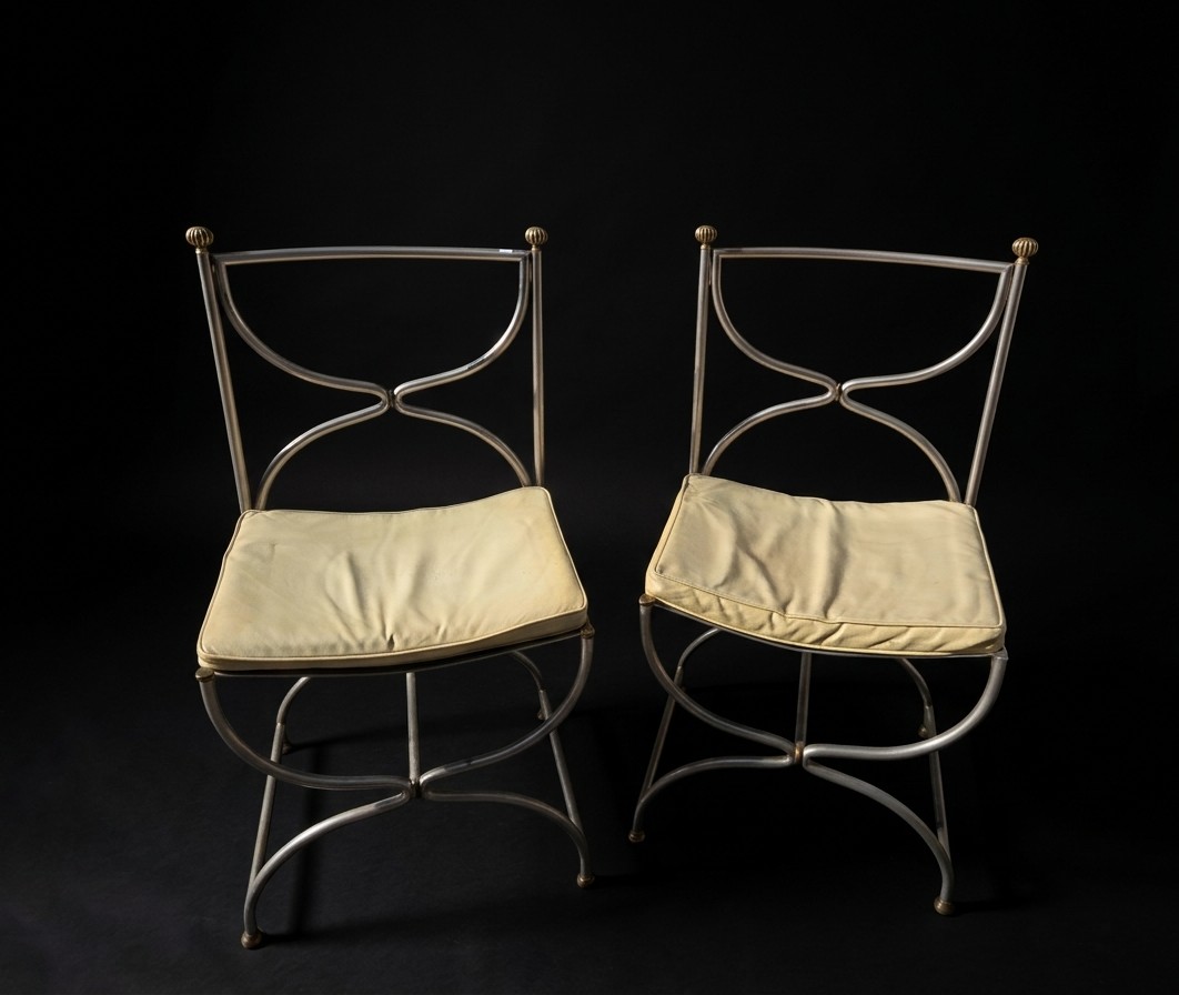 Maison Jansen - Suite de six chaises Curule - années 1970