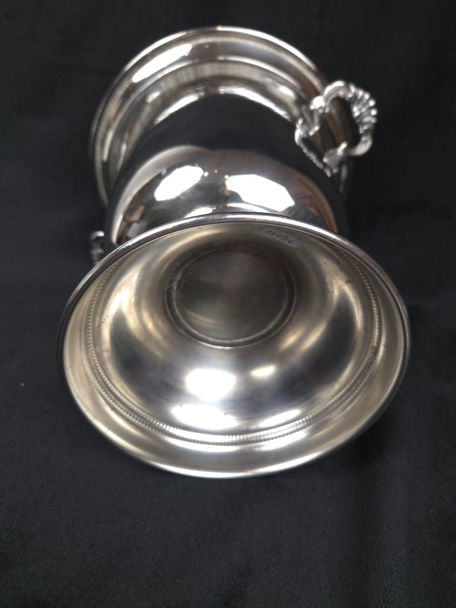 Silver-plated Metal Champagne Bucket (20th Century)-photo-2
