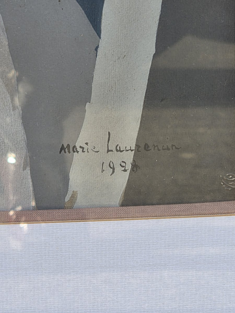 Marie Laurencin (1883-1956) - Stencil - Young Girls-photo-1
