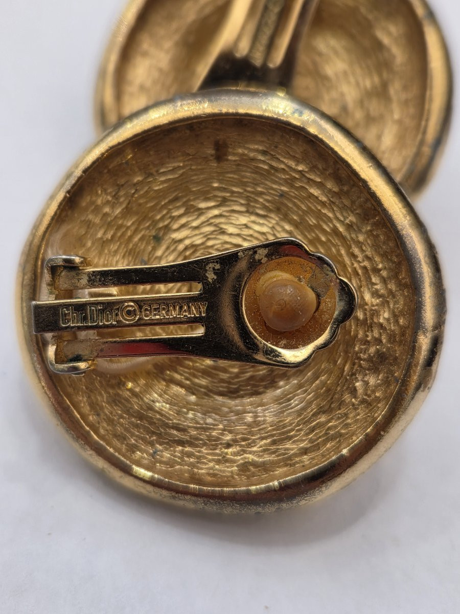 Christian Dior - Vintage Clip-on Earrings-photo-2