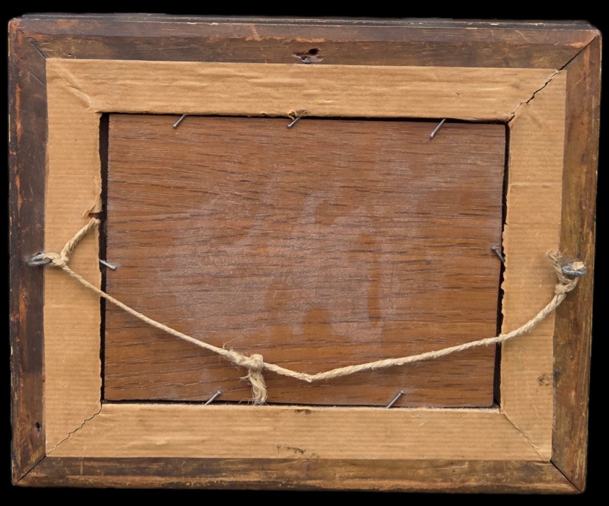 Oil On Wood - Marine Des Martigues - Henri Olive Known As Olive Des Martigues (xix-xxth Century)-photo-1