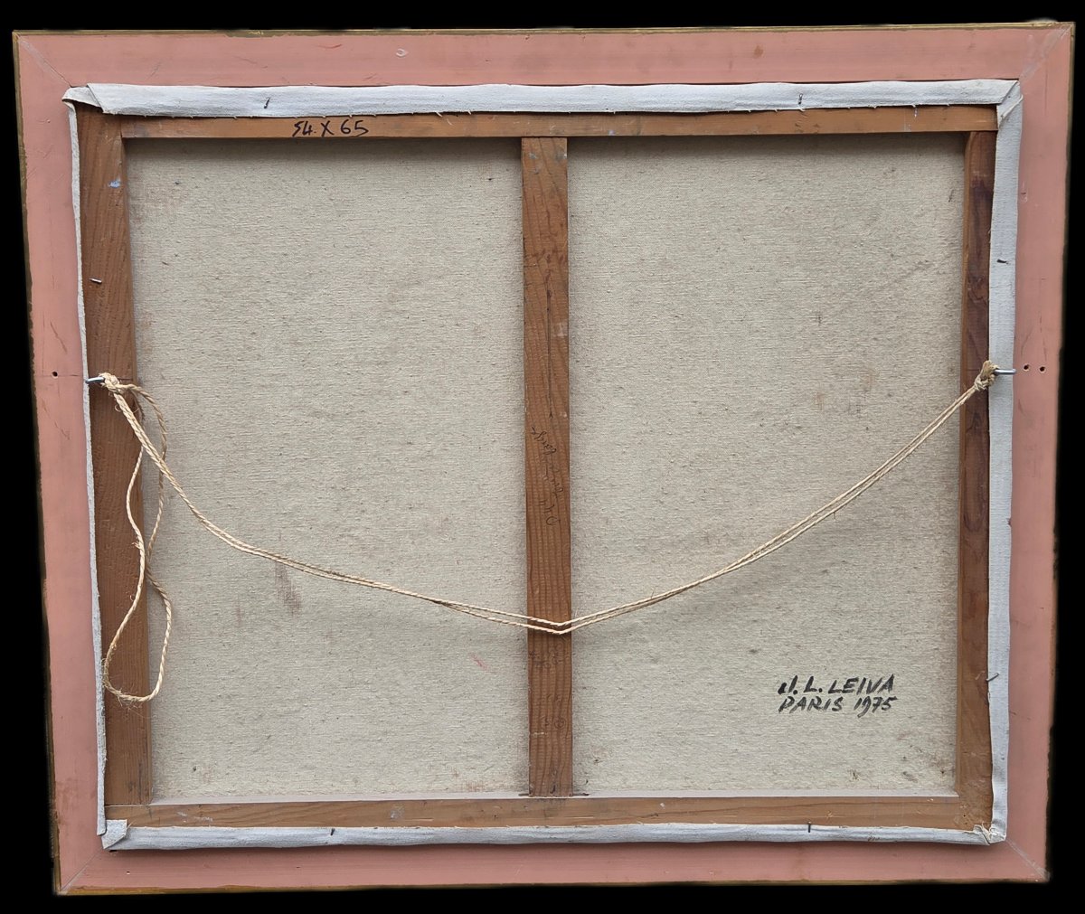 José Luis Leiva (1935) - Huile sur toile - Rue Norvins à Montmartre -photo-1