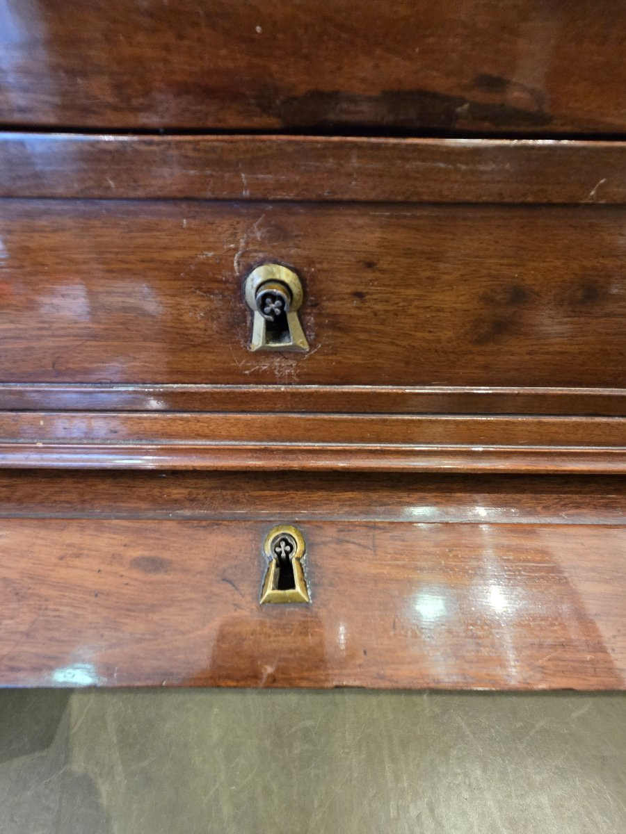 Directoire Period Mahogany Cylinder Desk (19th Century)-photo-1