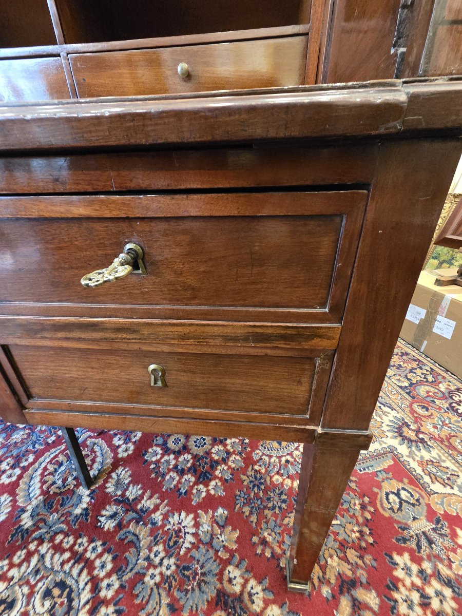 Directoire Period Mahogany Cylinder Desk (19th Century)-photo-3