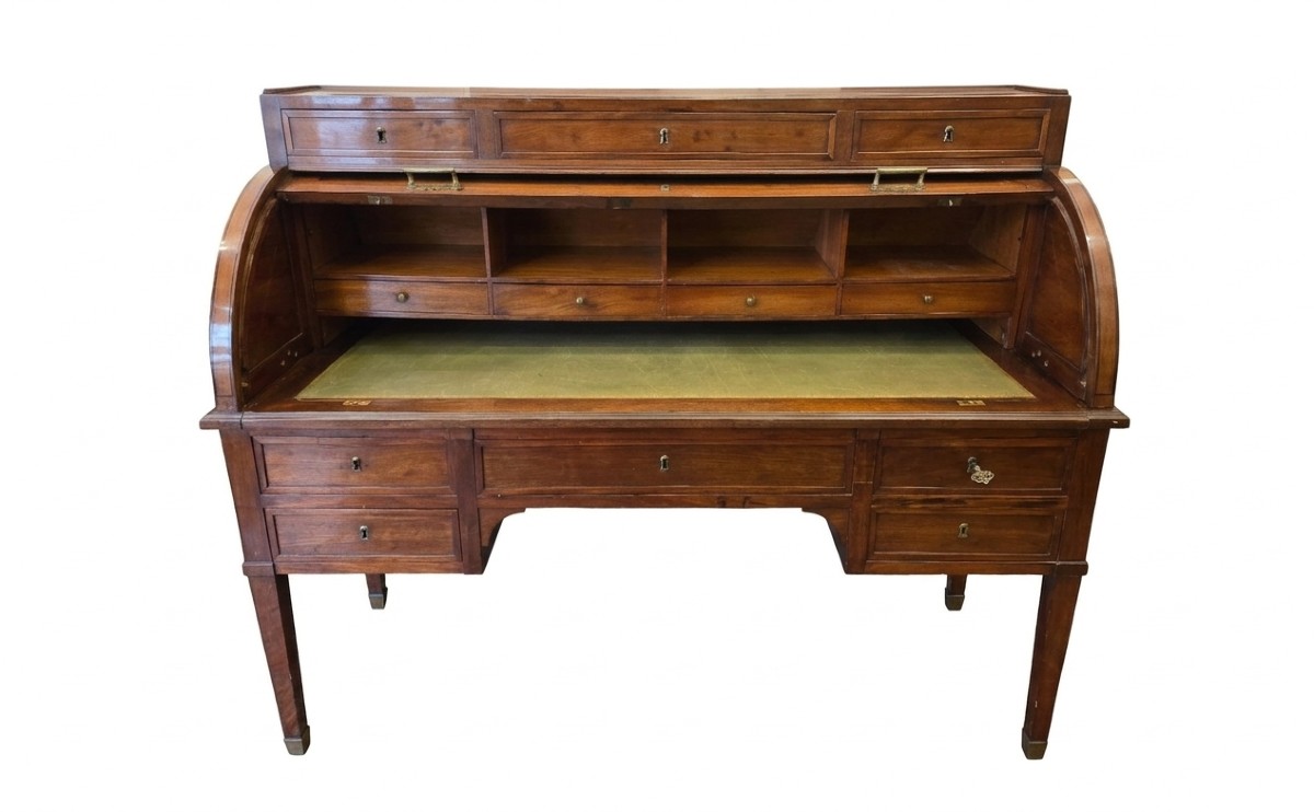 Directoire Period Mahogany Cylinder Desk (19th Century)