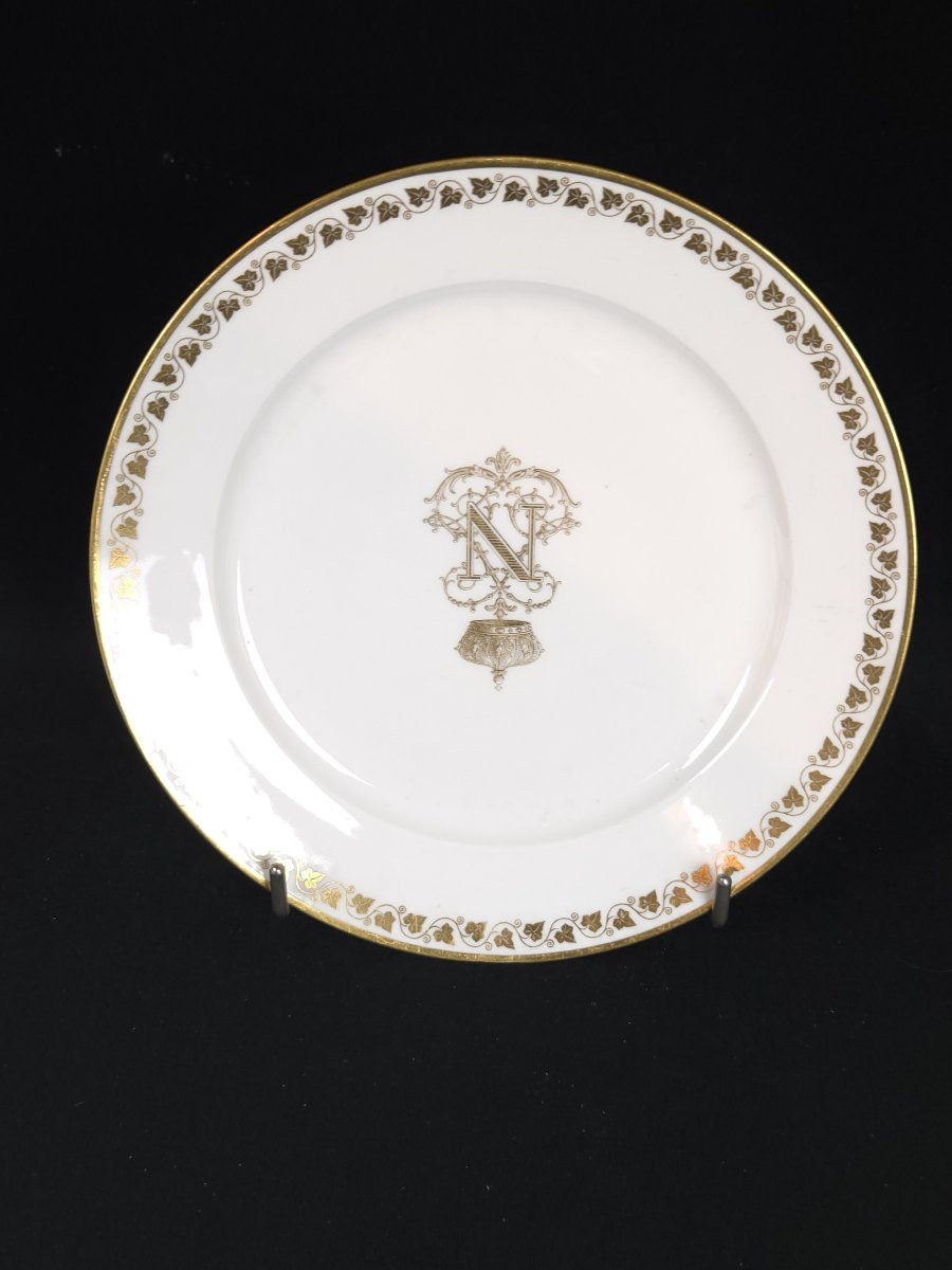 'Assiette En Porcelaine De Sèvres (XIXe Siècle)-photo-2