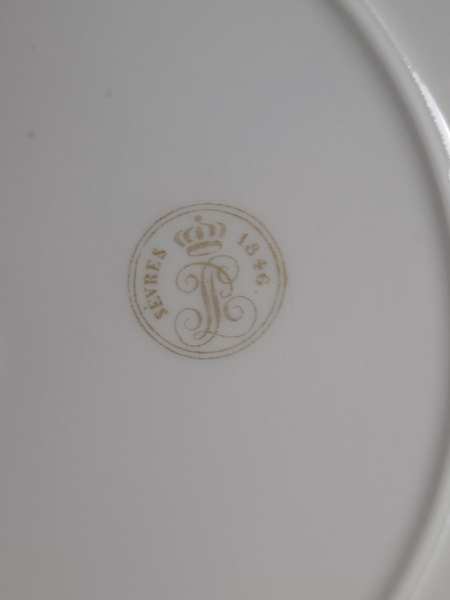 'Assiette En Porcelaine De Sèvres (XIXe Siècle)-photo-1