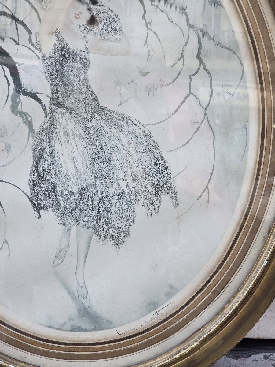 Louis Icart - Paire de lithographies - Art déco-photo-1