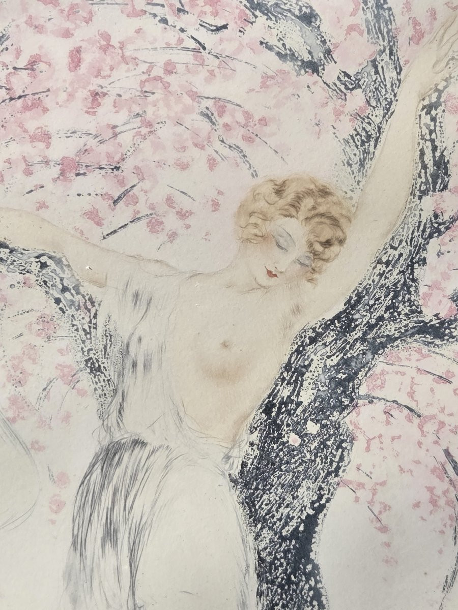 Louis Icart - Paire de lithographies - Art déco-photo-7