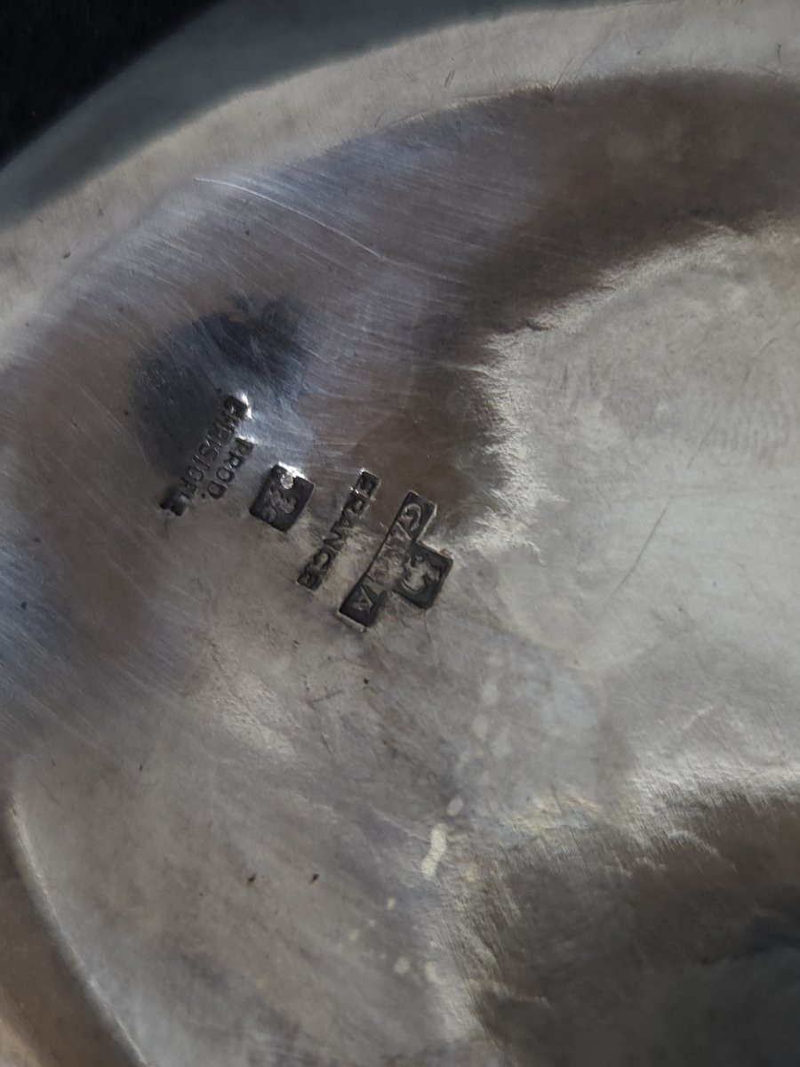 Christofle - Plat / corbeille ovale Art Nouveau - Gallia-photo-3