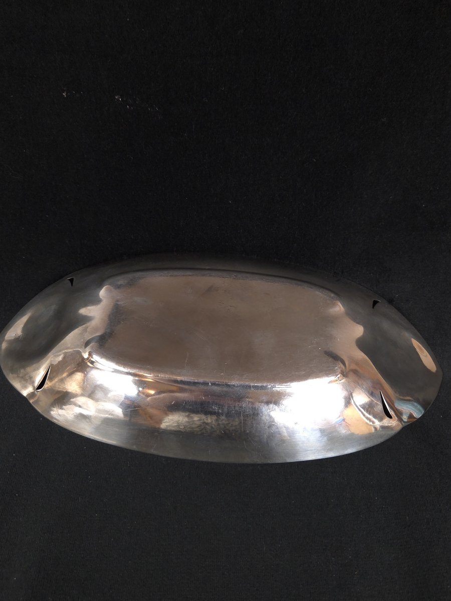 Christofle - Plat / corbeille ovale Art Nouveau - Gallia-photo-4
