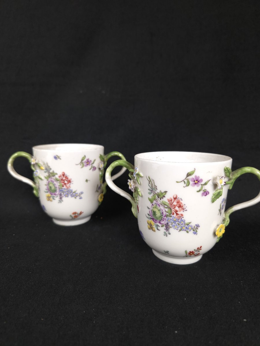 Samson - Paire de tasses à deux anses en porcelaine (XIXe siècle)-photo-3