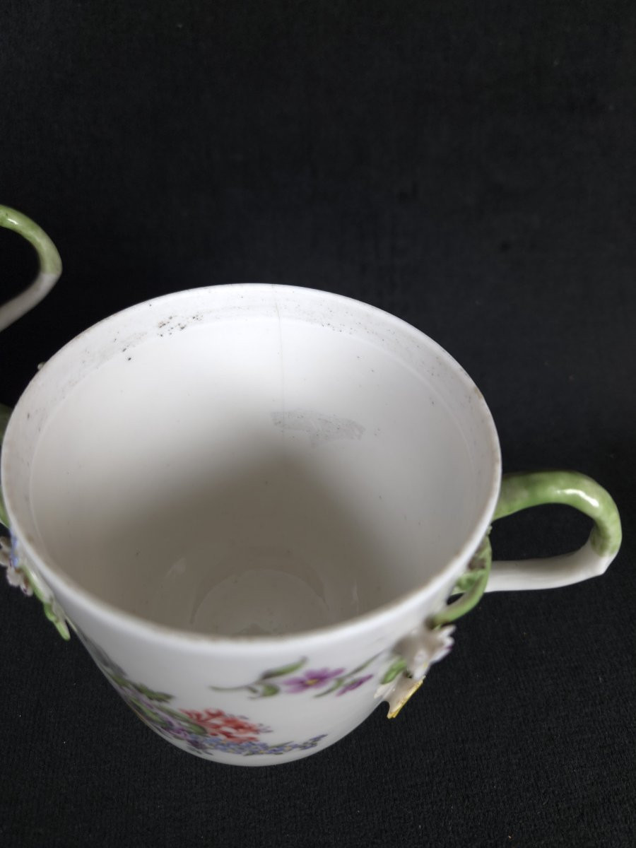 Samson - Paire de tasses à deux anses en porcelaine (XIXe siècle)-photo-1