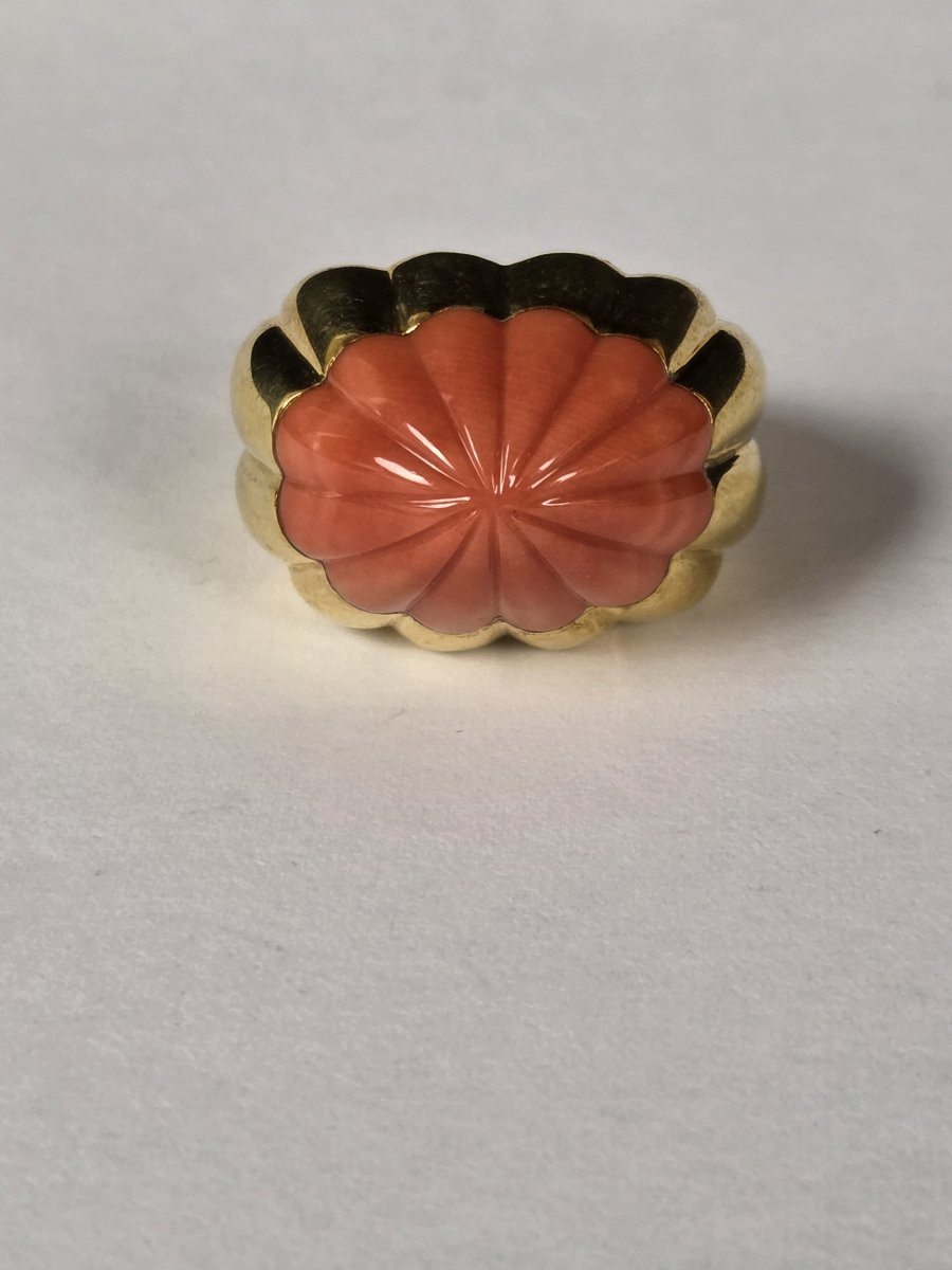 Gold Dome Ring (cocktail Style)-photo-4