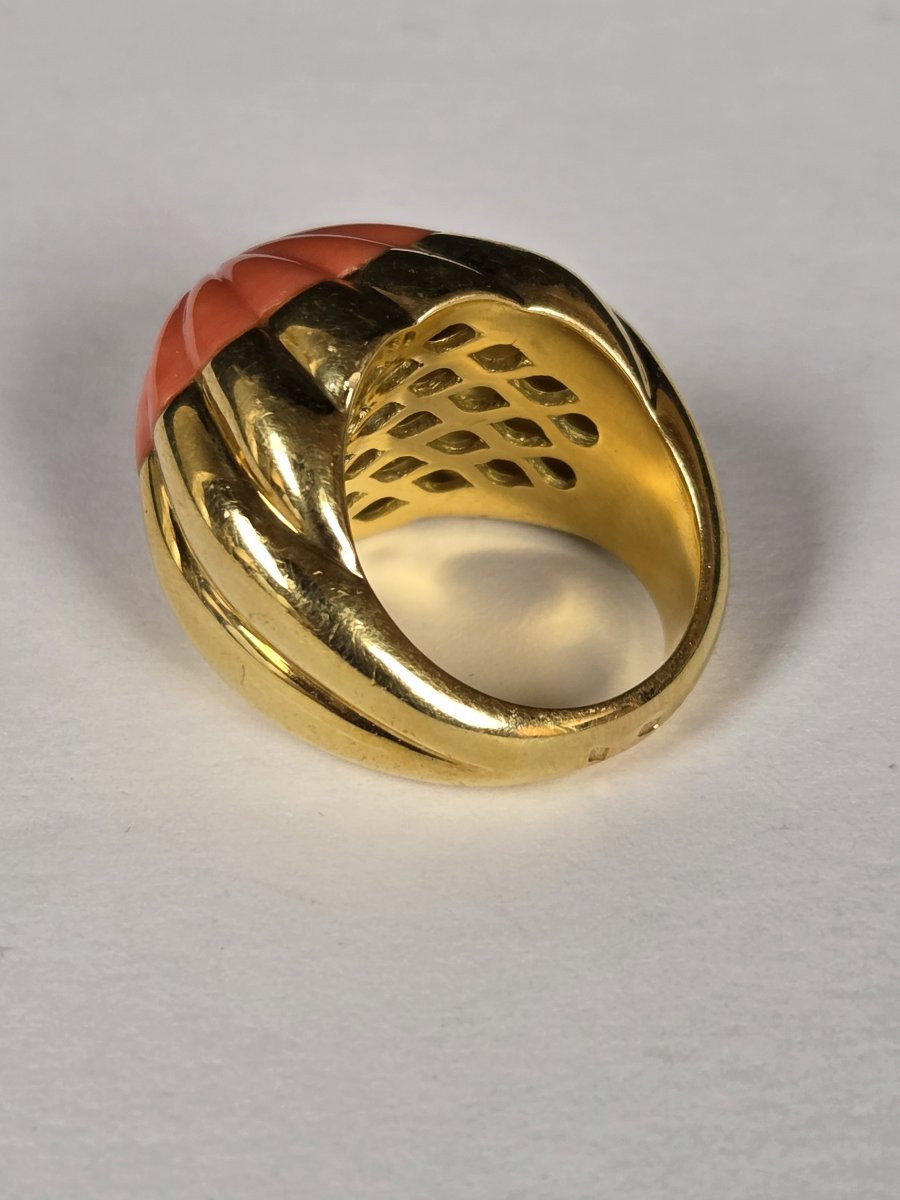 Gold Dome Ring (cocktail Style)-photo-3