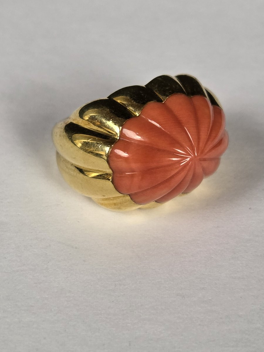 Gold Dome Ring (cocktail Style)-photo-4