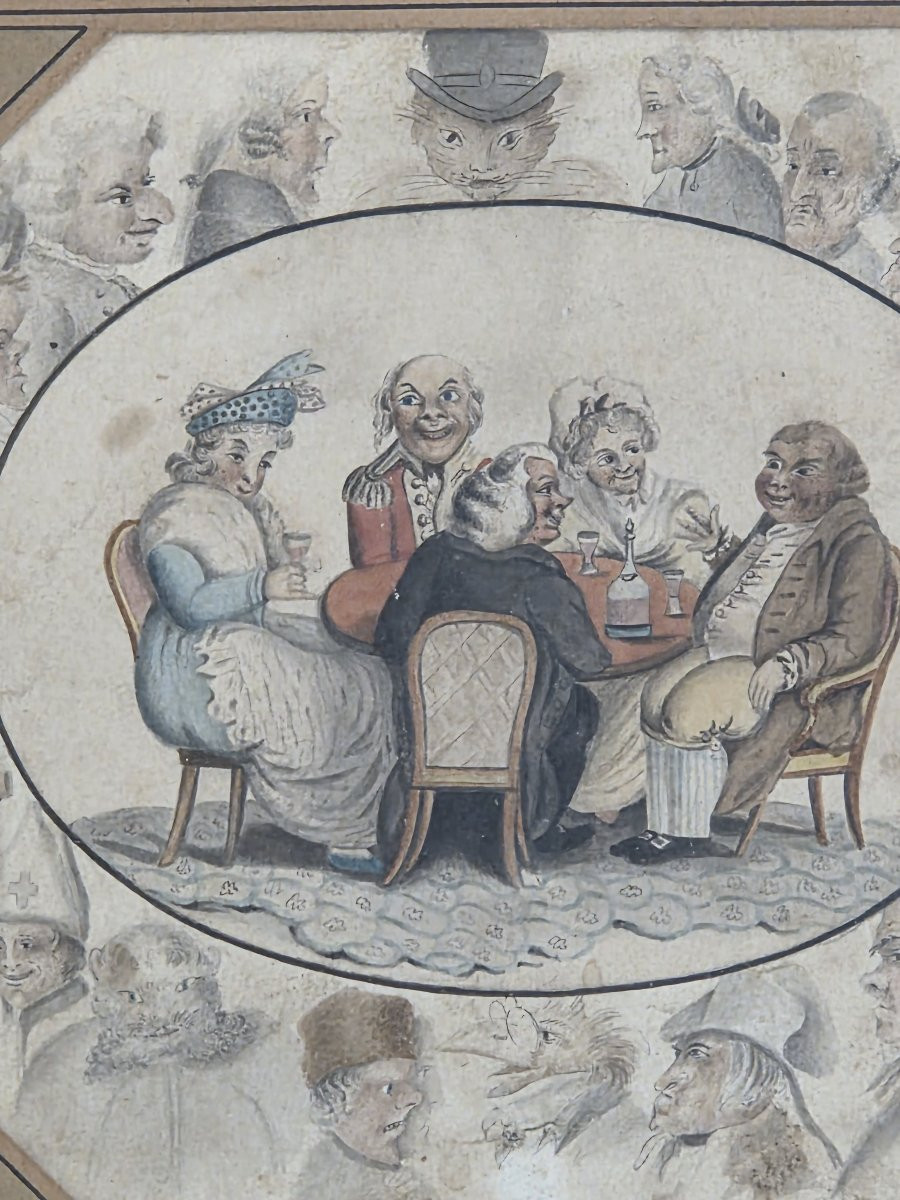 Satirical Engraving - A Decent Story - After James Gillray (19th Century)-photo-3
