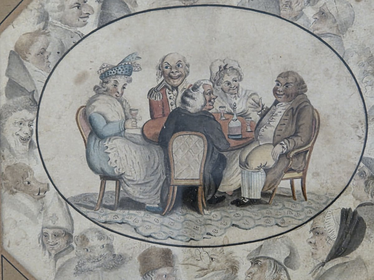 Satirical Engraving - A Decent Story - After James Gillray (19th Century)-photo-4