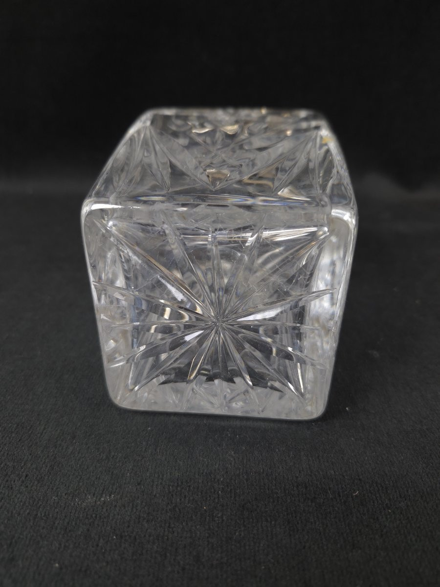 English Silver And Crystal Whisky Decanter - (20th Century)-photo-5
