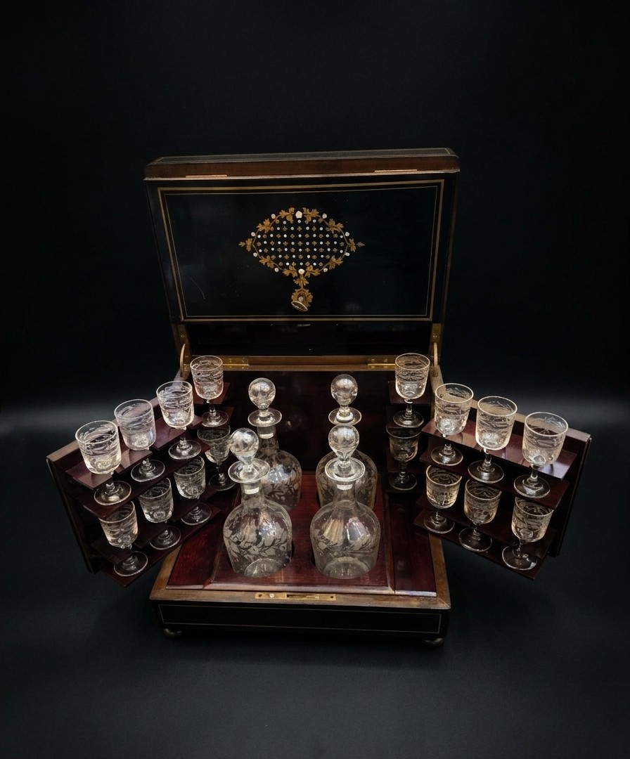 Cave à liqueur d'époque Napoléon III