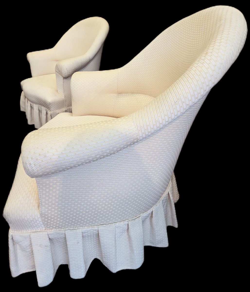 Pair Of Toadstools With Ruffles - Napoleon III Style-photo-3